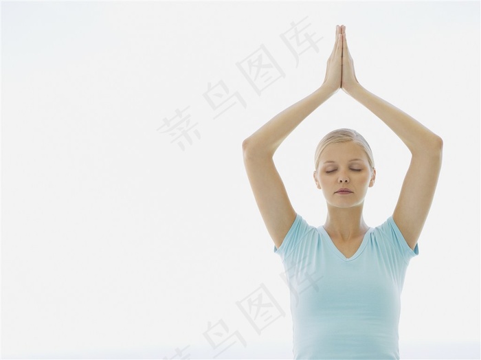 一个瑜伽美女