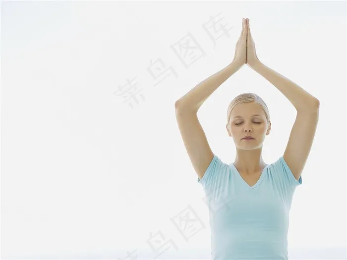 一个瑜伽美女