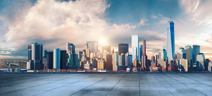 大城市地产建筑风景PSD素材