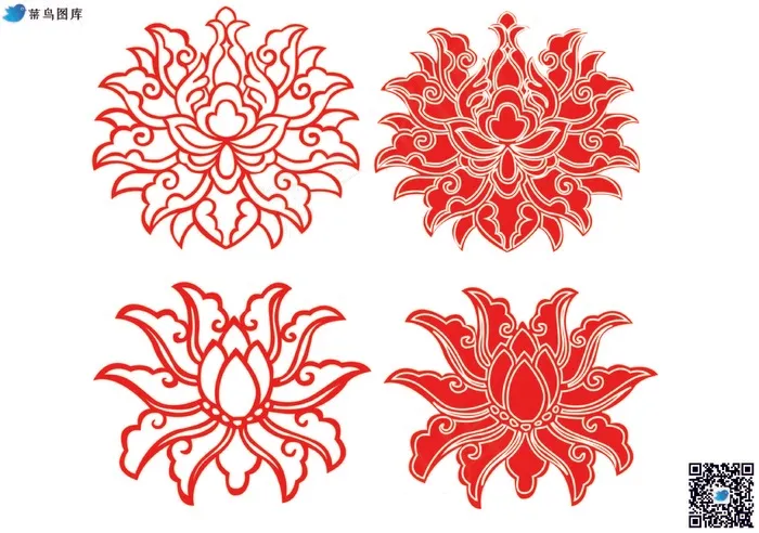 中式传统花纹ai矢量模版下载