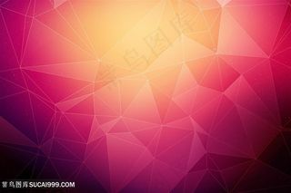 暖色系低多边形几何图形高清图