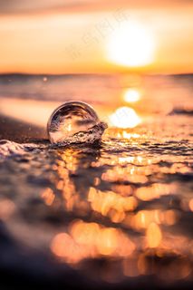 海边日出唯美意境图片