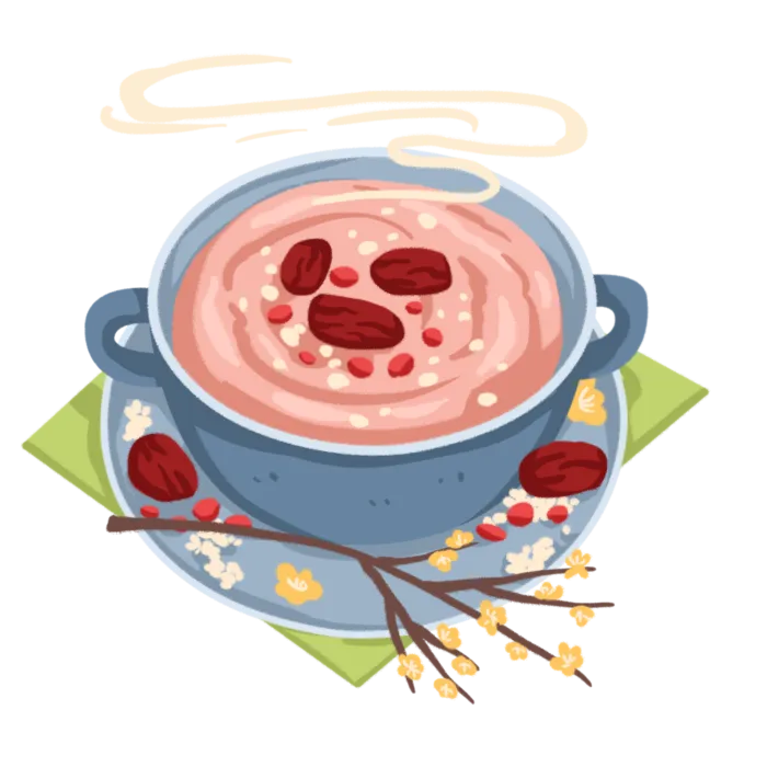腊八粥插画