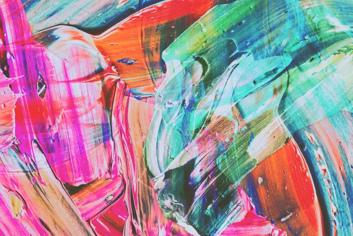 抽象艺术油漆颜料混色流体简笔背景