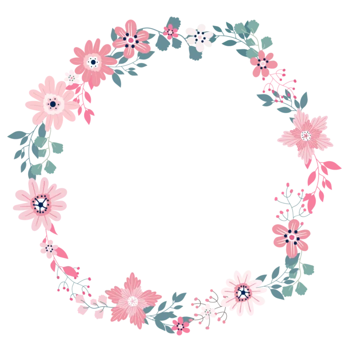 花环|圆圈|花朵|背景|装饰