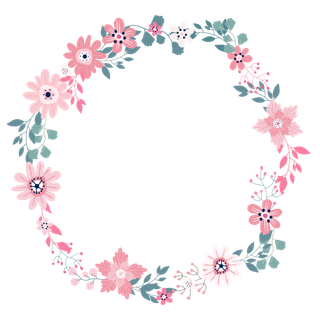 花环|圆圈|花朵|背景|装饰