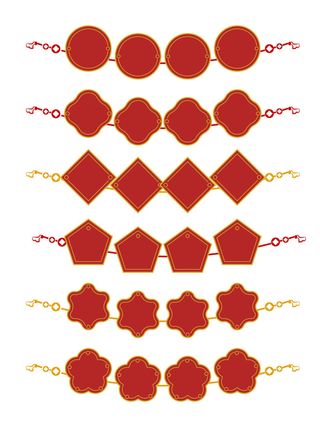 国潮风中式中国古典标题文字文本框边框标题框AI矢量设计素材模板