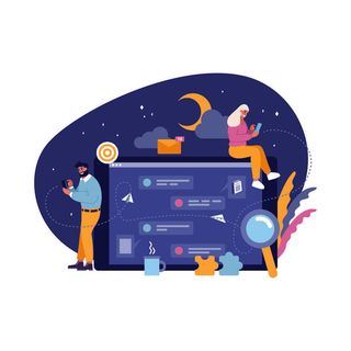 扁平化人物场景办公互联网等距ai矢量设计网页海报UI素材插画