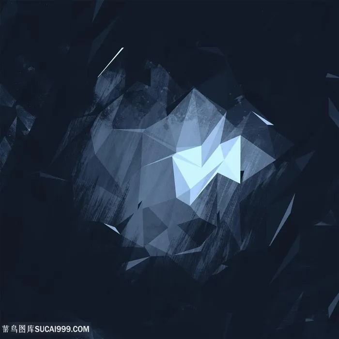 几何立体蓝色几何背景高清图片