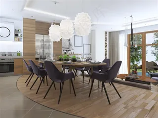 欧式现代风格室内装修效果精美素材大图