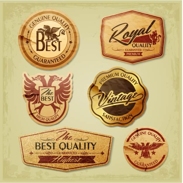 免抠豪华标签标贴