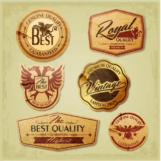 免抠豪华标签标贴