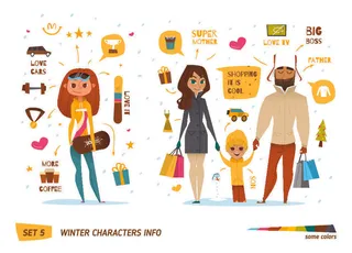 分析图素材图标集合景观建筑立面插画场景AI矢量图形设计