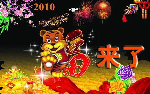 2010新年快乐图片