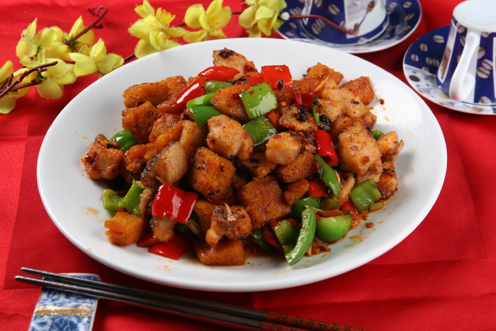 金饼鱼丁 (1)