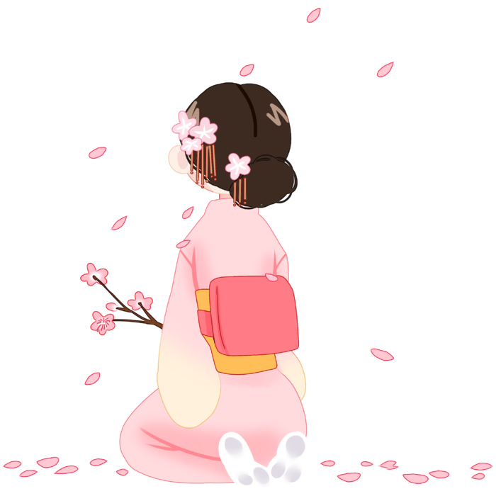 春天浪漫粉红色樱花手绘樱花梅花桃花花朵图片PNG免扣素材