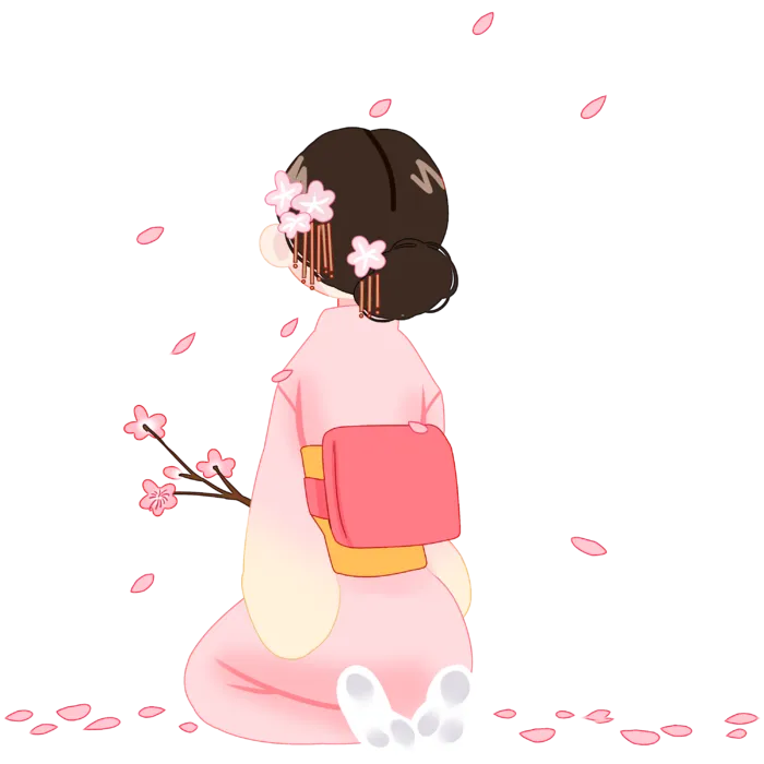 春天浪漫粉红色樱花手绘樱花梅花桃花花朵图片PNG免扣素材