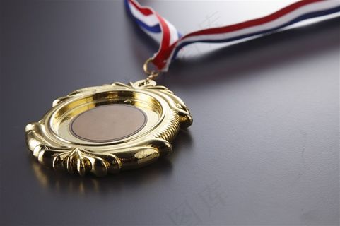 精美金质奖牌特写高清图