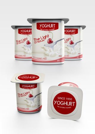 酸奶包装样机