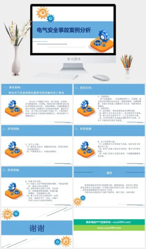 电器安全知识培训演讲PPT模板预览图