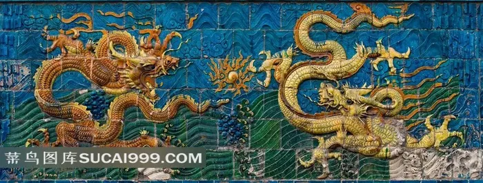 龙戏珠精美浮雕素材