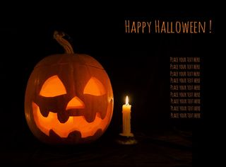 万圣节南瓜灯背景图片