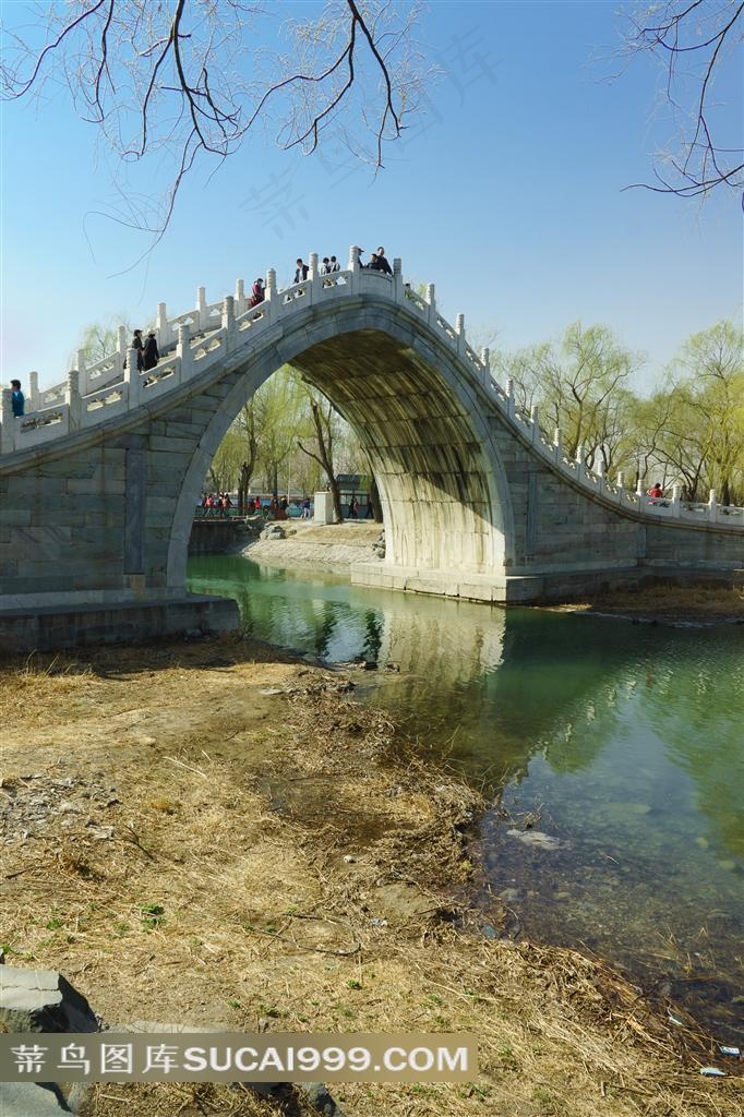 中国园林石拱桥建筑景观