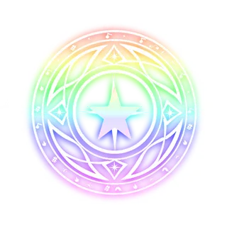 彩色光芒圆形法阵