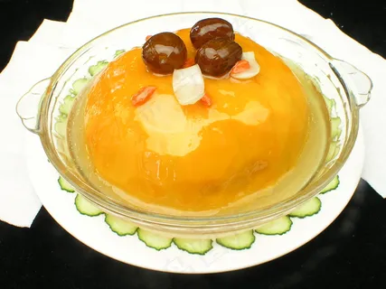 家常菜|美食|菜谱|菜单|0588蜜汁百合蒸南瓜