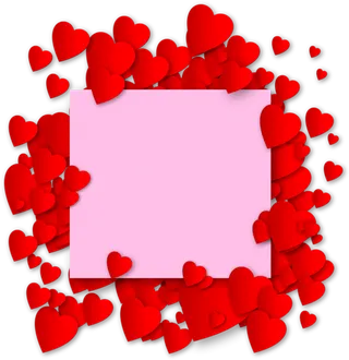 爱心便利贴情人节