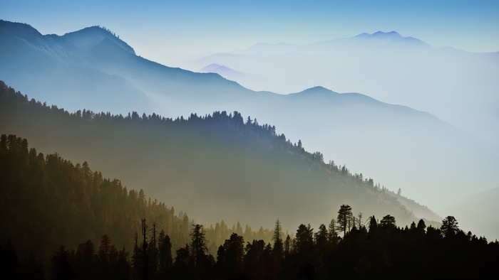 唯美自然山林风景