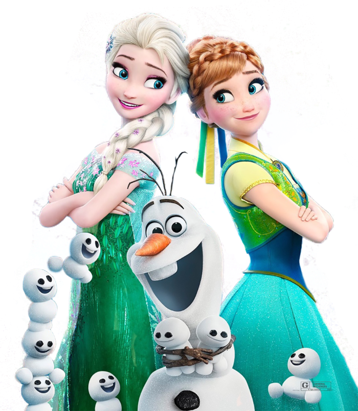 白雪奇缘卡通素材简笔