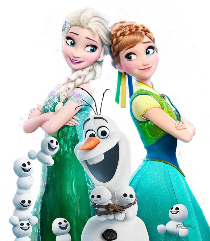 白雪奇缘卡通素材简笔