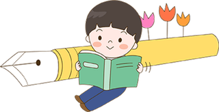 阅读 卡通 女孩