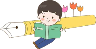 阅读 卡通 女孩