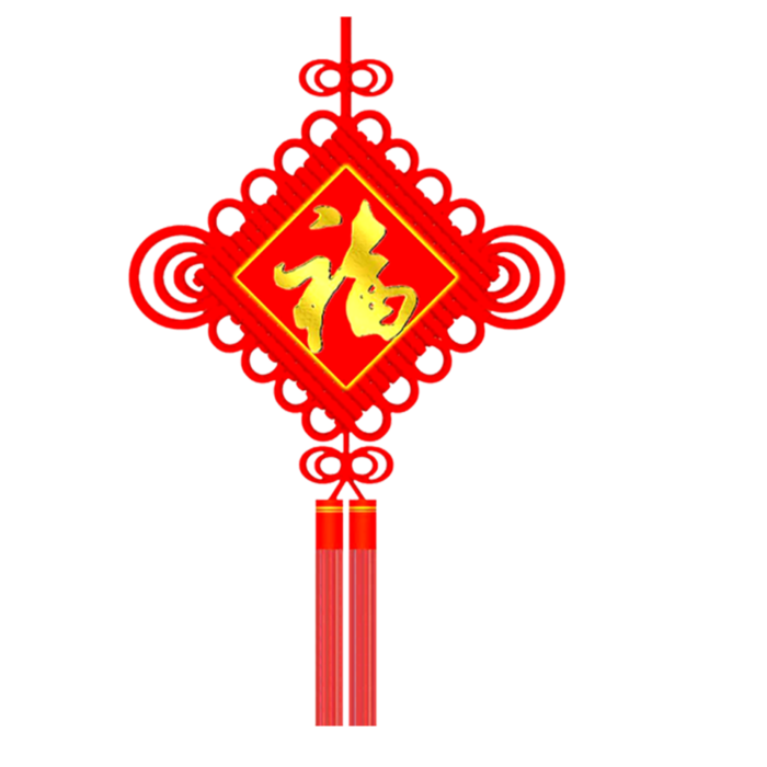 红色平安结中国结免扣素材