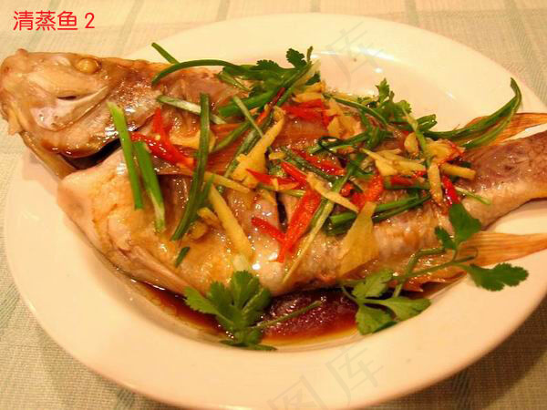 清蒸鱼美食元素菜品psd模版下载