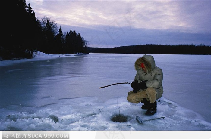 冰上钓鱼