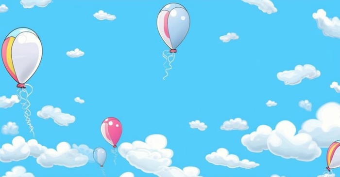 可爱儿童飞机蓝色背景