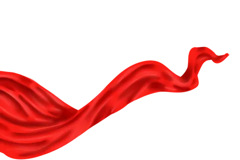 红色飘带免扣素材