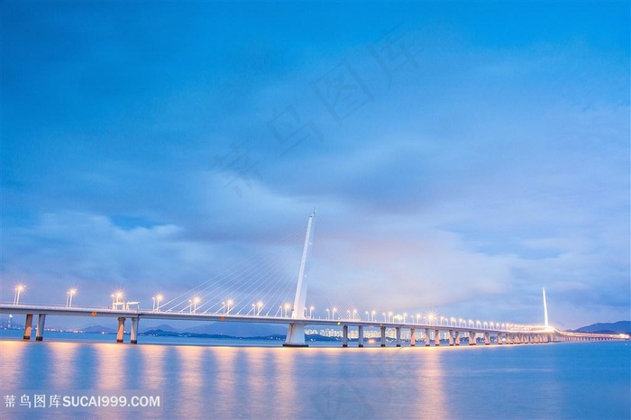 深圳湾大桥大海风景图片