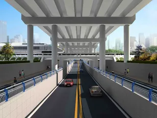 3D立体空间展示背景