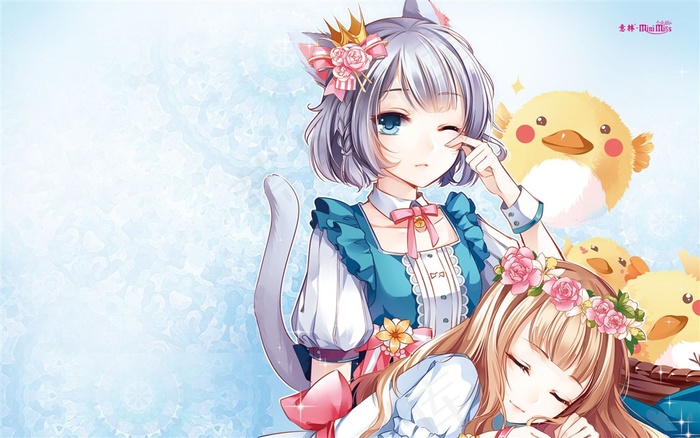 《意林·小小姐》卡通桌面壁纸高清图