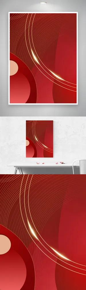 红色喜庆海报背景素材