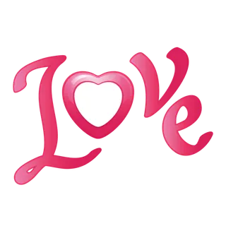 情人节字母卡通