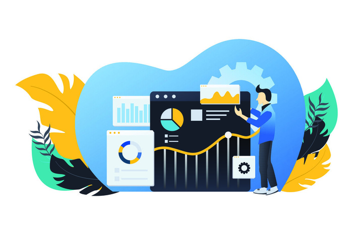 扁平化人物场景办公互联网等距ai矢量设计网页海报UI素材插画