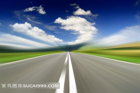 高清公路自然风光素材图片