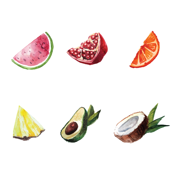 01-国潮水果元素插画ai矢量模版下载