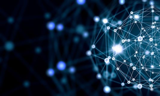 商务蓝色信息数码高科技创意背景