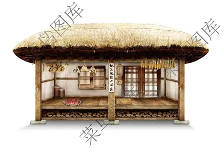 茅草屋高清图